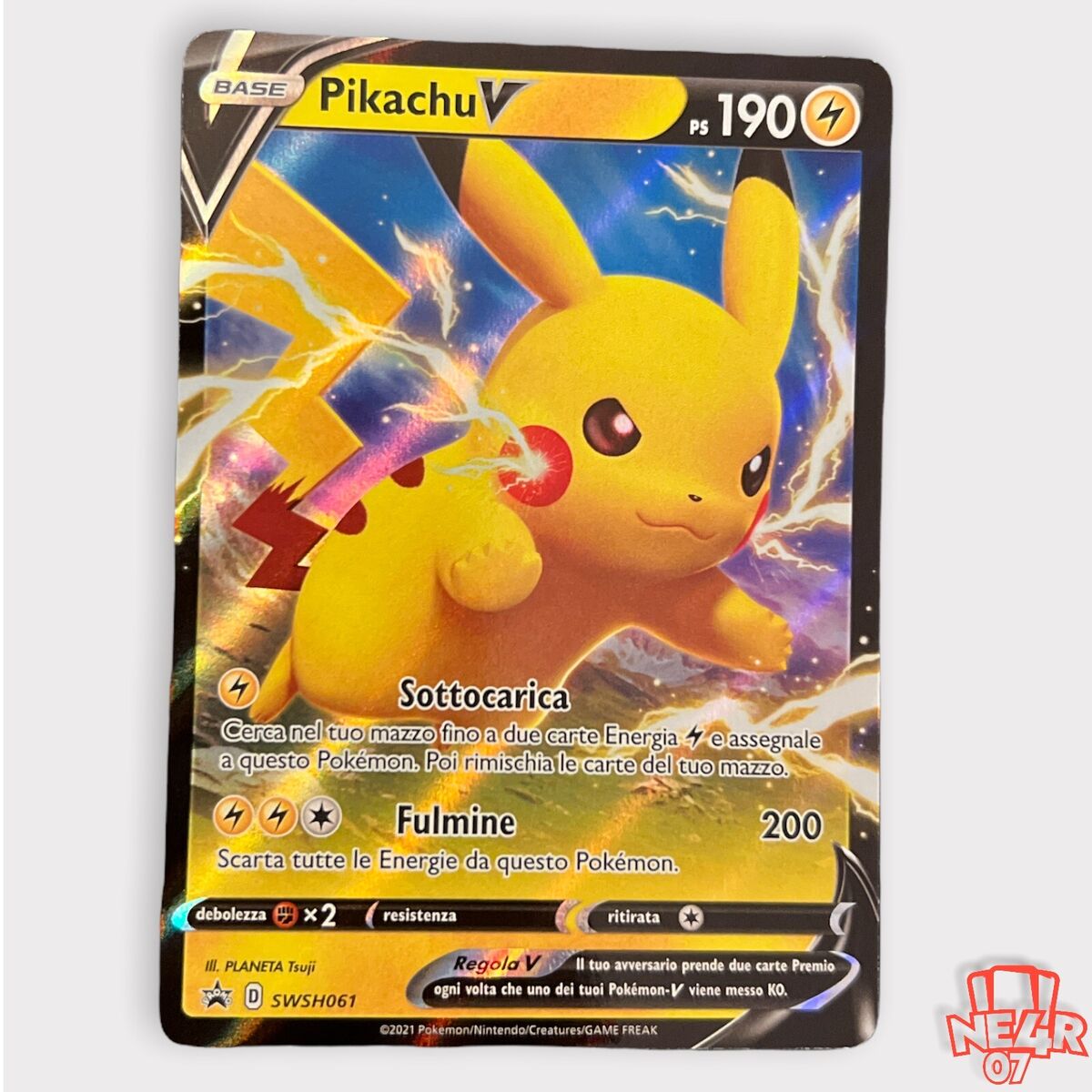 Pokemon Card Pikachu Shiny Foil New. Bargain