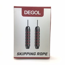 DEGOL Skipping Rope with Ball Bearings Rapid Speed Jump Rope Cable and 6  Memory