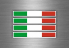 4x Aufkleber Auto Motorrad Italien Italienisch Flagge Tuning Auto Italien