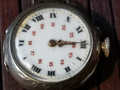 Montre à Gousset Ancienne Avec Décor Floral - Occasion, Vintage, Sans Marque, Unisexe