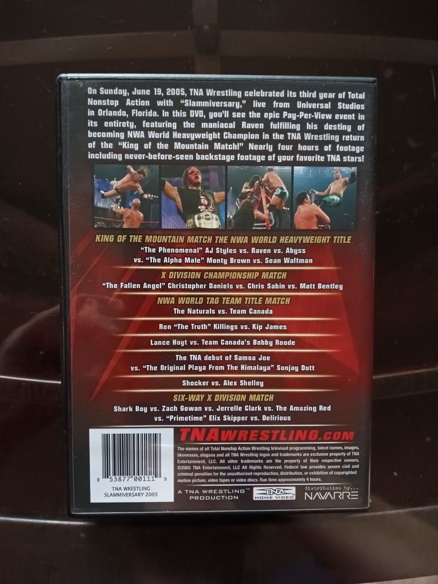 TNA Wrestling Slammiversary 2005 (DVD) AJ Styles, Jeff Jarrett
