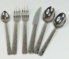Worthy Noble And Kent WNK 6 Piece Flatware Set Canton Pattern Steelite