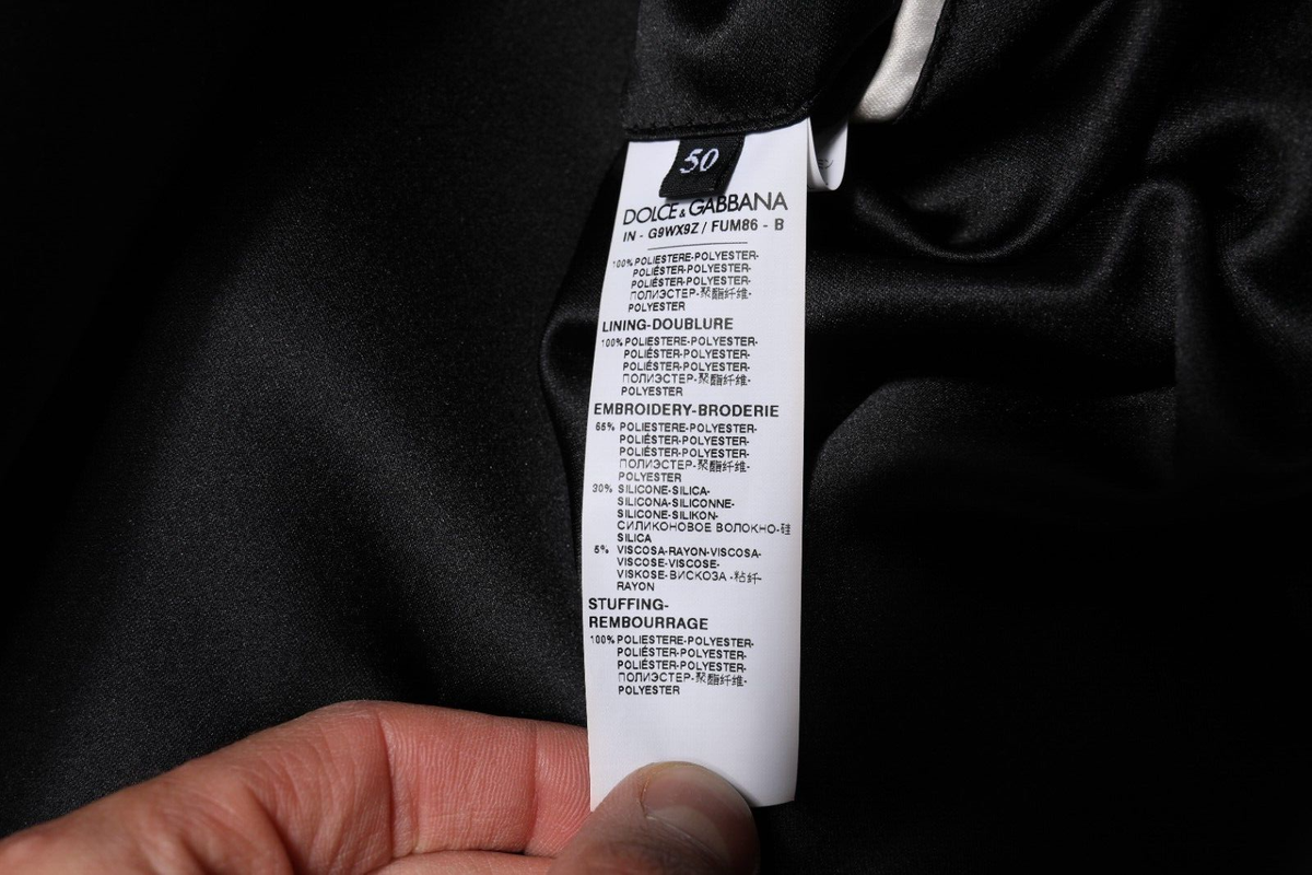D&G ジャケット DOLCE & GABBANA Jacket White Polyester Logo Full Zip Bomber