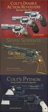 3 (Gurney Brown) Colt Books  ---  Colt Double Action, Seven Serpents & Python