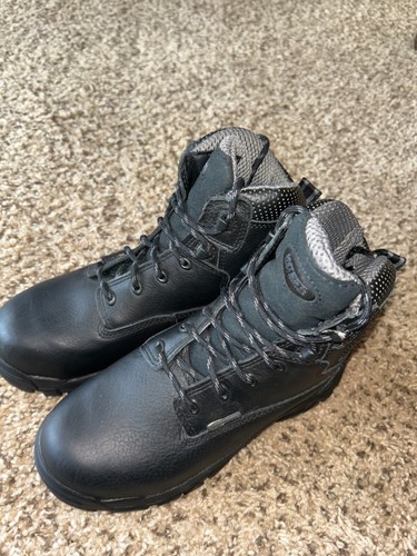 NEW Hytest Men’s Size 6.5 W Steel Toe Hiker Black Work Boots K13450 NEW - Picture 5 of 5
