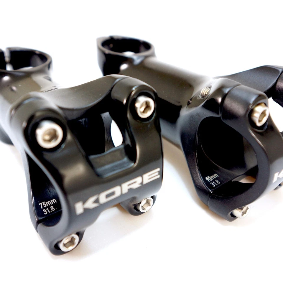 Kore Durox 1-1/8" Stem Clamp 31.8mm Road MTB Bike Stem Length: 75-90mm Black - Image 3 of 4