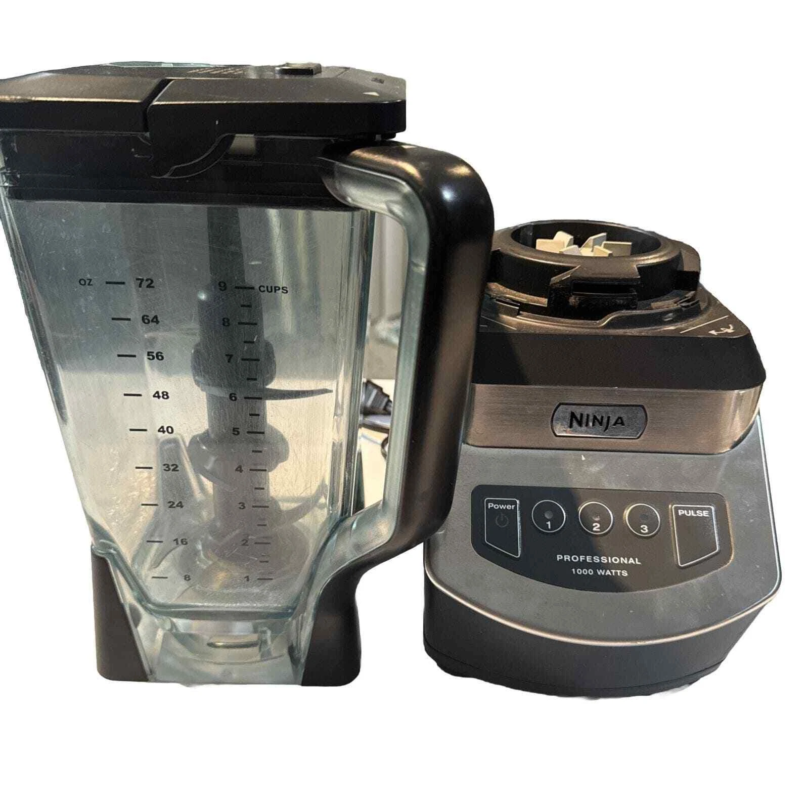 Ninja NJ600 3 Speed Professional Blender - Silver/Black Tested Works Fast Ship