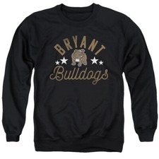 Bryant University Adult Crewneck Sweatshirt Bulldogs, Black, S-3XL