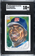 2018 Topps Museum Collection CC-27 David Ortiz Canvas Collection SGC 10 GEM MINT
