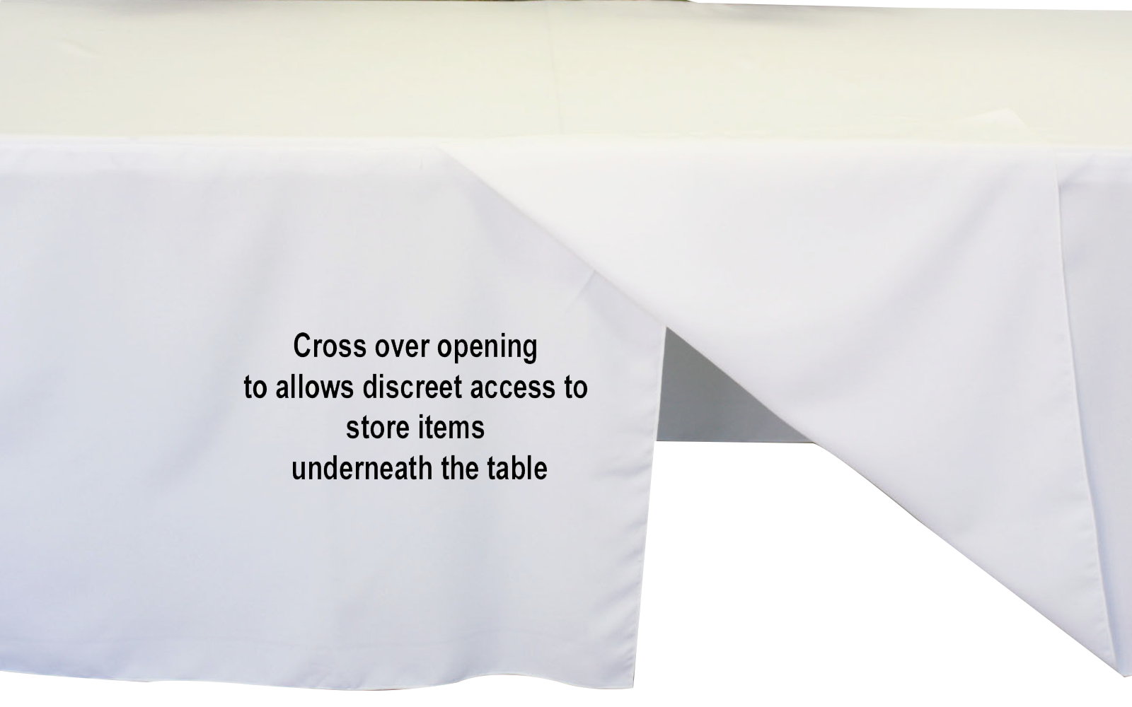 Tablecloths Wedding 4ft Fitted Table Cloths Event White Trestle Cover Event eBay