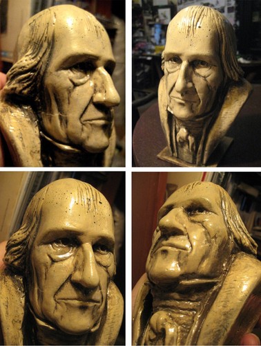 HEGEL BUST 7" SCULPTURE STATUE PHILOSOPHY WRITER FIGURE HEGUEL PHILOSOPHER ART - Picture 10 of 24