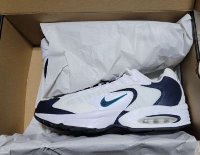 NIKE AIR MAX TRIAX, WHITE/ OBSIDIAN EMERALD, MEN SIZE 10, EUR 44, NICE!