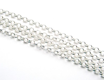 Metallkette Kettenglieder Schmuckkette Eisen 6,5x9mm 1m Bastelkette Meterware