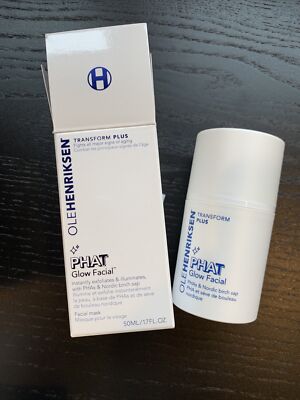 NIB OLEHENRIKSEN Transform Plus PHAT Glow Facial Mask PHAs Full 1.7oz/50ml $50