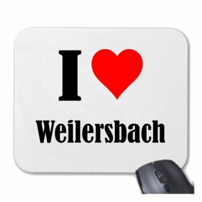 MOUSEPAD Mauspad I Love Weilersbach Ich Liebe Weilersbach