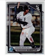 Alexander Albertus Chicago White Sox 2024 Bowman Chrome Draft REFRACTOR ***