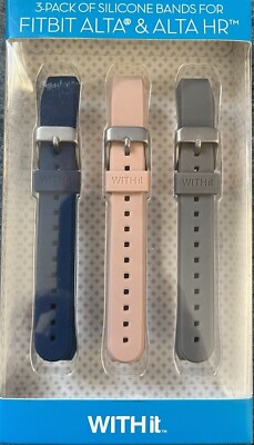WITH-it Watch Band - Fitbit Alta & Alta HR Silicone Watch Bands  (3-pack)
