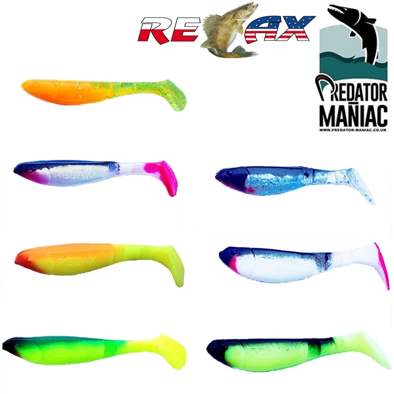 40 x RELAX RUBBER FISH BASS RIPPER - KOPYTO - 8.5 CM USA HIT