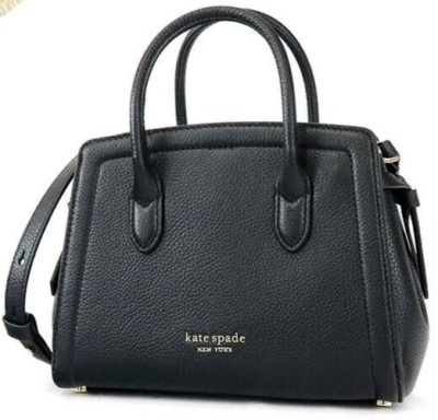 Kate Spade Knott Mini Satchel Black Pebbled Leather PXR00438 NWT $298 Retail