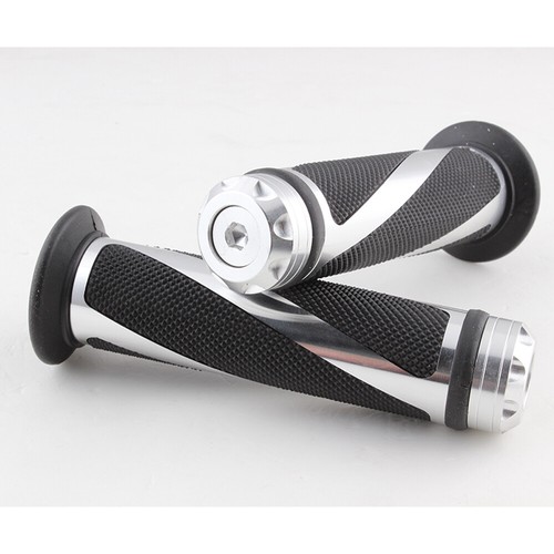 Manillar de goma de motocicleta 7/8" empuñadura de mano CNC extremo de barra para Honda Kawasaki Suzuki - Imagen 10 de 13