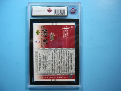 2002/03 UPPER DECK SP GAME USED BASKETBALL 68 ALLEN IVERSON JERSEY