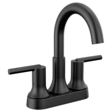 Delta Trinsic 2-Handle Bathroom Faucet Matte Black-Certified Refurbished