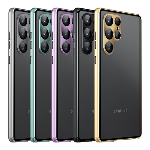 Funda magnética de 360° de protección completa lente de vidrio para Samsung S24 Ultra S23 S22S21 Plus - Imagen 2 de 21