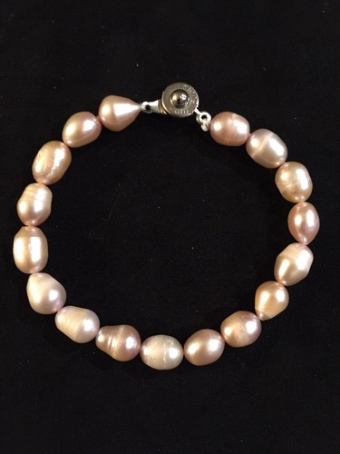 Teng Yue Signed Pearl Bracelet | eBay