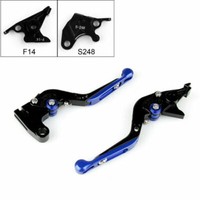 Einstellbar Brems Kupplungshebel FüR Suzuki Gsxr GSR SFV TL1000S Blue AH AH