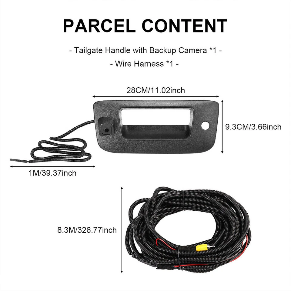 Tailgate Handle Camera for Chevy Silverado GMC Sierra 1500 2500HD 3500HD 07-13 - image 3 of 4