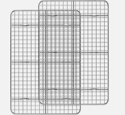 Cooling Rack for Baking - Stainless Steel, Heavy Duty 2-Pack (10'' x 15'') NEW