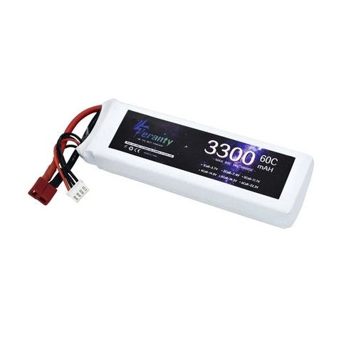 3s 11.1v 3300mAh 60/80C LiPo Battery w/ Deans T Plug for RC FPV Drone Car - Bild 4 von 5