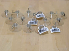 Suction Cup with Hook Small Clear Suction Cup Hangers 15-piece Assortment
