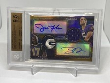 JOE FLACCO ROOKIE 2008 STERLING RC GOLD PTCH AUTO/ 75 BGS 9.5/10 GEM MT POP5 RPA