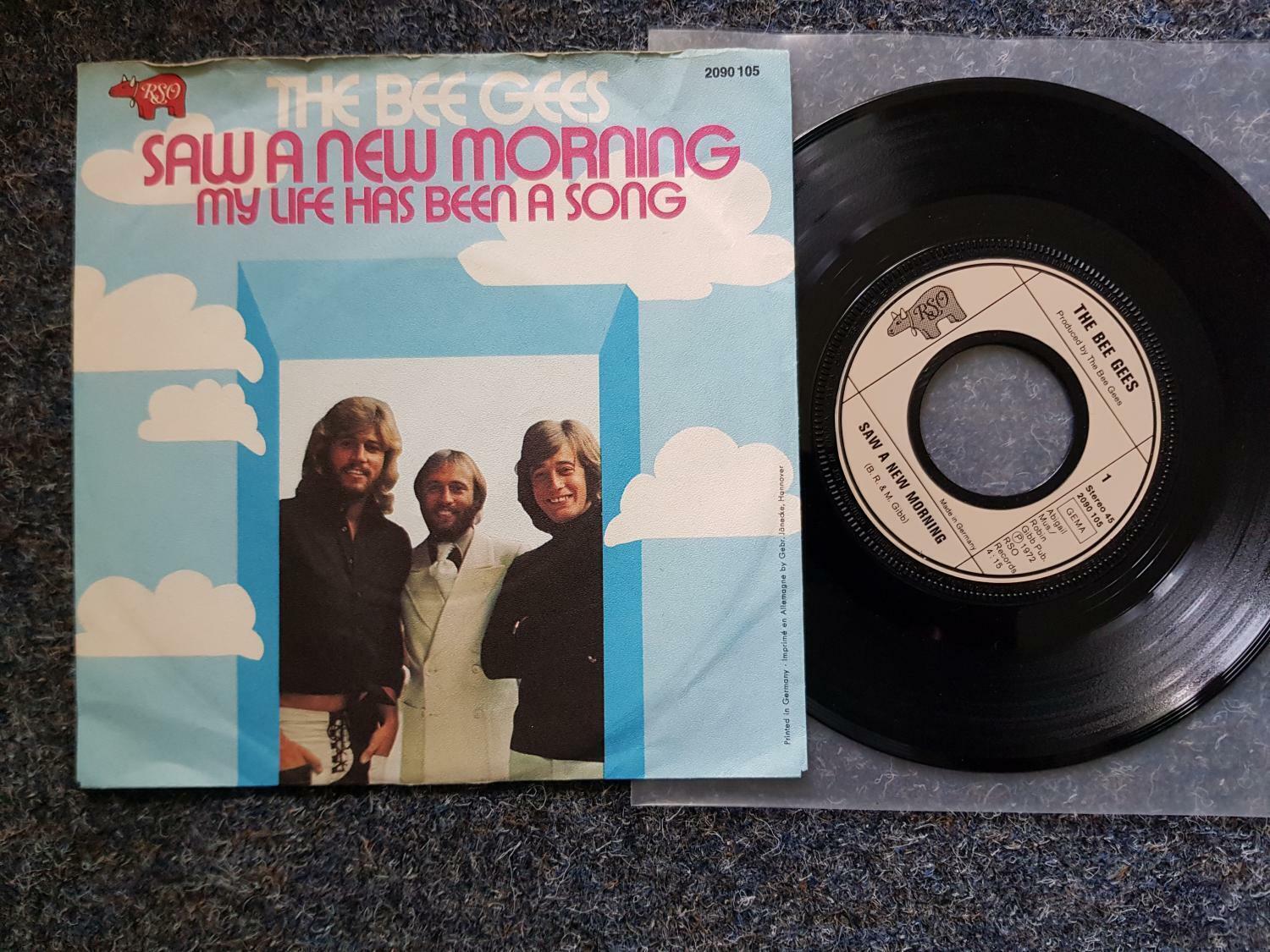 7"" Single Vinyl Bee Gees - Saw a new morning Germany