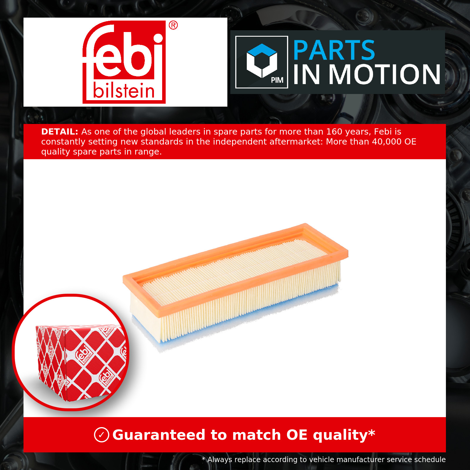 Febi 38406 Air Filter Fits Alfa Romeo Chrysler Fiat Ford Lancia 500 C - Image 16