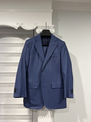 SuitSupply Lazio blue suit E.Thomas size 38S Excellent Condition!