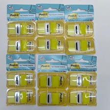 6PACK - Post-it Flags 680-YW2, 1 in. Wide. Canary Yellow