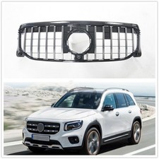 Front Bumper Grille Grill Silver For Mercedes Benz GLB-Class X247 2019-2021 GT