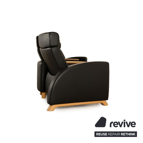 Stressless Arion Leather Viersitzer Black Sofa Couch Manual Function - Picture 8 of 10