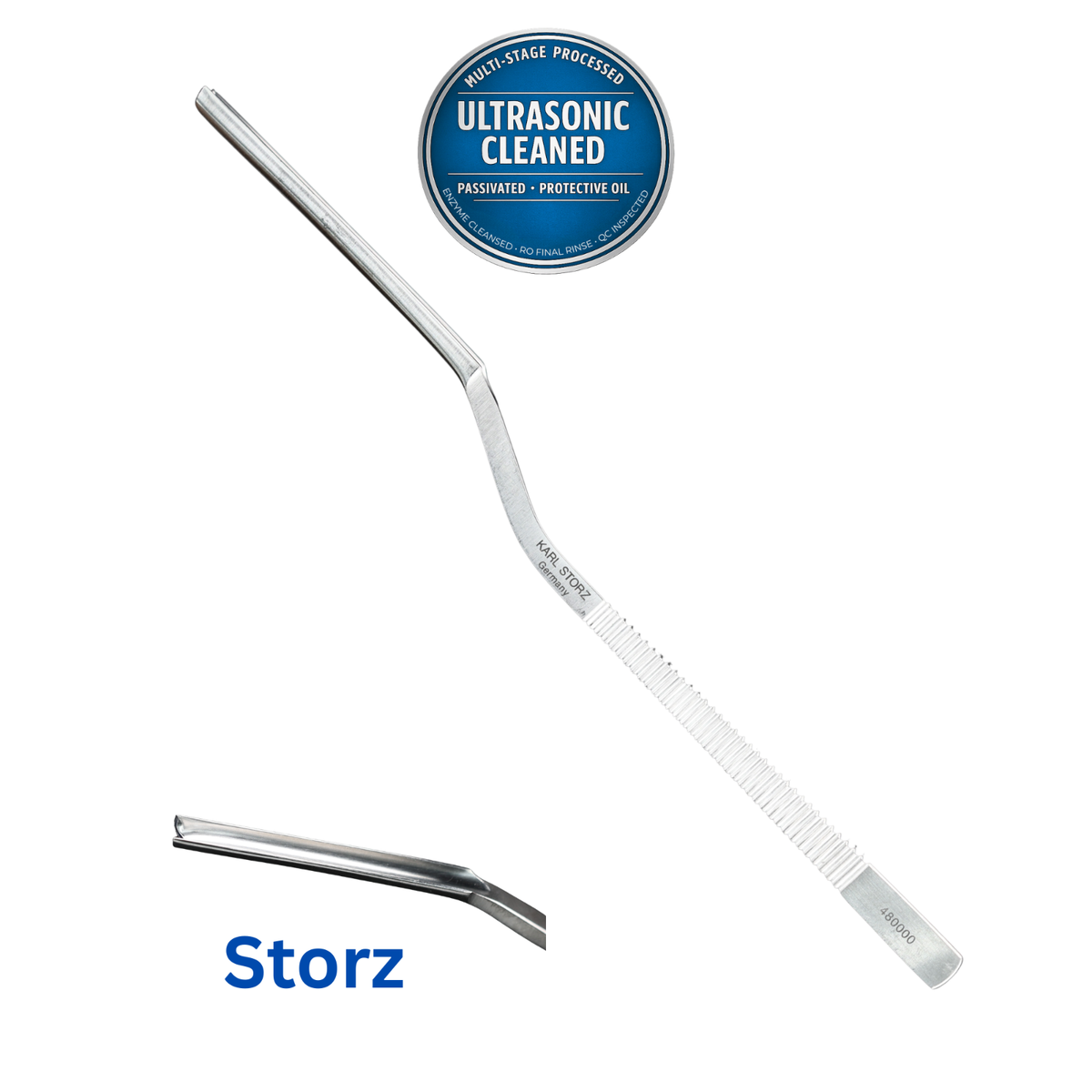 シックザール Storz 480000 Killian-Claus Septum Chisel, V-Shaped Cutting Edge