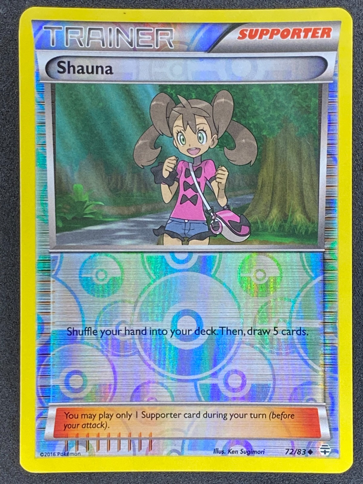 Pokémon Shauna Reverse Holo 72/83 GEN Generations LP/NM