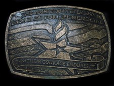 TA09172 GREAT THE AMERICAN VETERANS DISABLED FOR LIFE MEMORIAL MILITARY BUCKLE