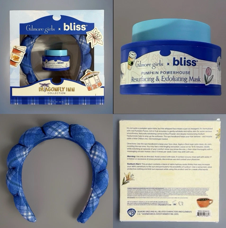 Máscara exfoliante rejuvenecimiento Gilmore Girls BLISS Pumpkin Powerhouse-Diadema Spa Foto 2 de 4