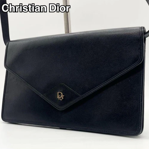 Pochette sac bandoulière Christian Dior 2 voies bleu marine