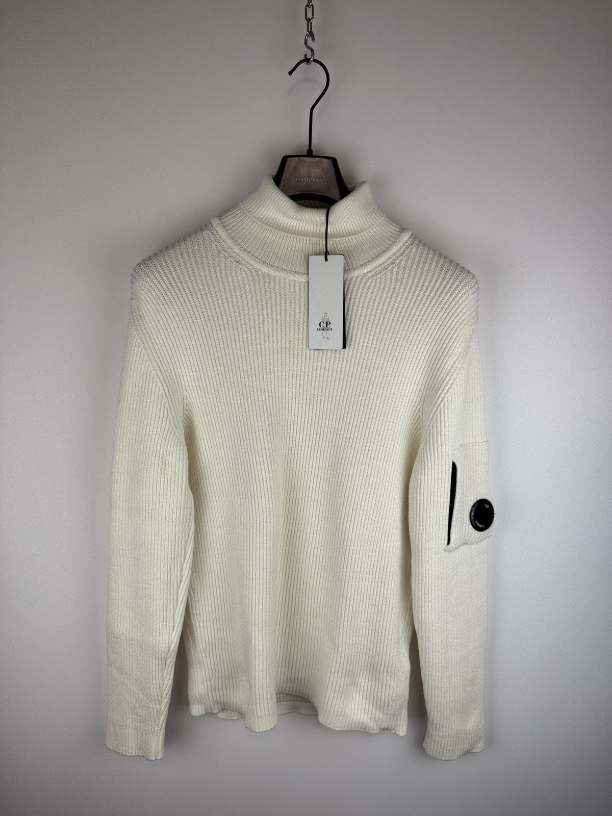 White C.P. Company Turtleneck Sweater (Brand New With Tags)