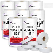 Monarch 1131 Pricing Labels - 160,000 Labels, 8 Sleeves