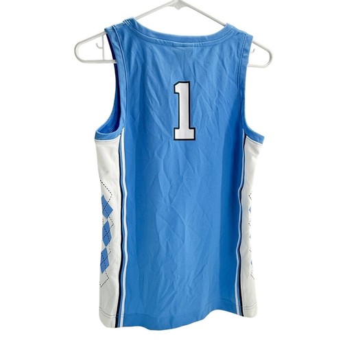 Jordan North Carolina Tar Heels Basketball Jersey 1 Sleeveless Youth Large - Picture 2 of 8
