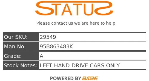 Porsche Macan 95B NS Left Grey Door Sill Plate A Pillar Trim LHD 95B863483K - Image 3 of 4