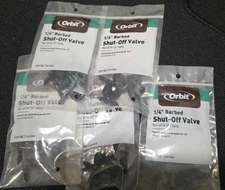5 Pack (25 Total Fittings) Orbit 1/4 Inch Barbed Drip Irrigation Tubing Shut-Off